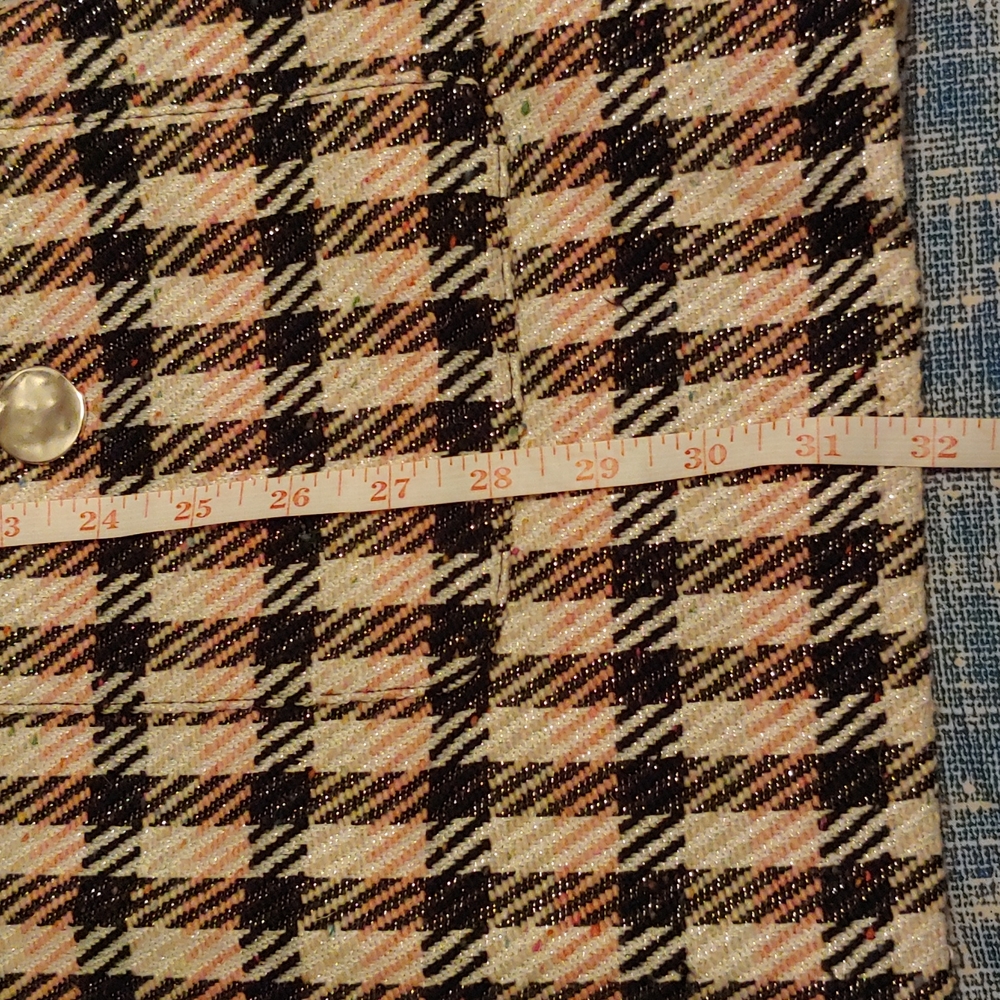 Zara Tweed Plaid Pinafore Dress - Picture 11 of 12